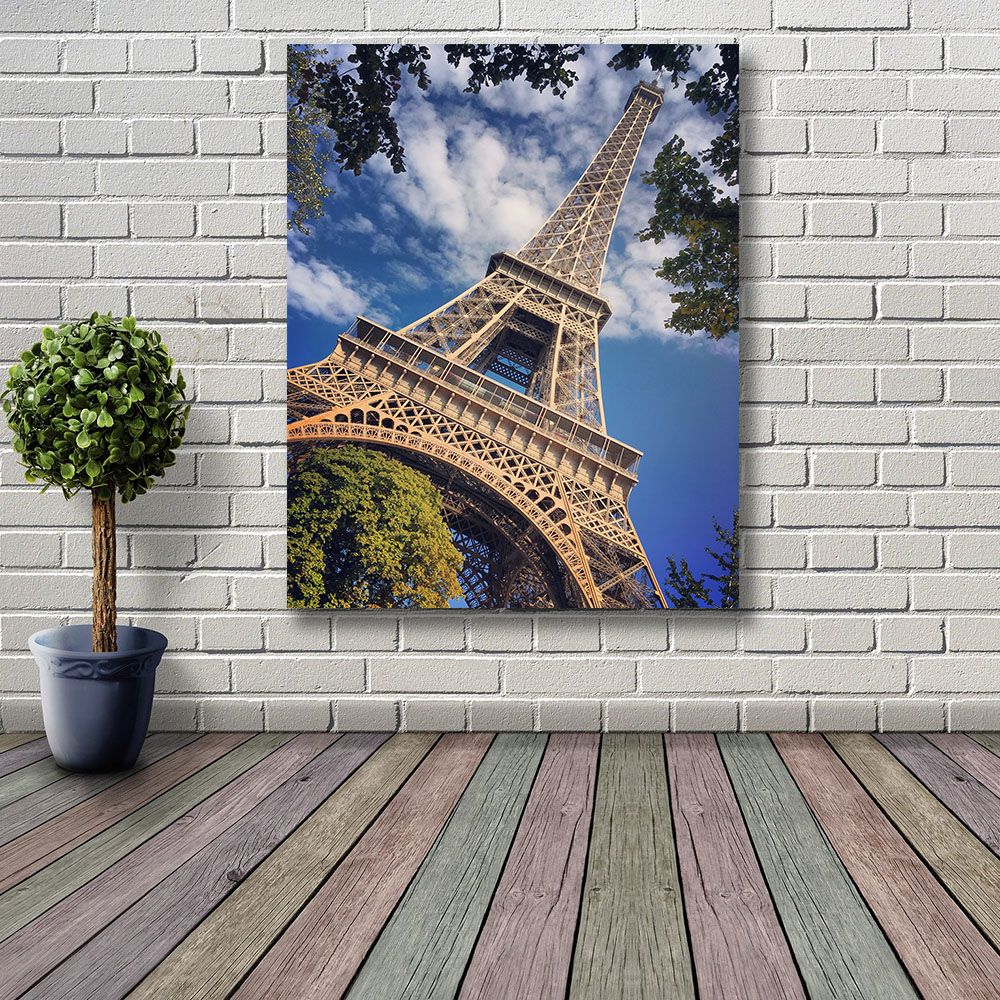 Foto Torre Eiffel con stampa su tela canvas